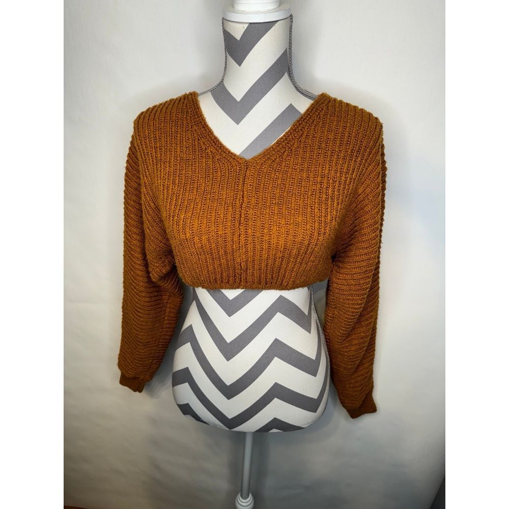 Active USA Burnt Orange Crop Sweater‎